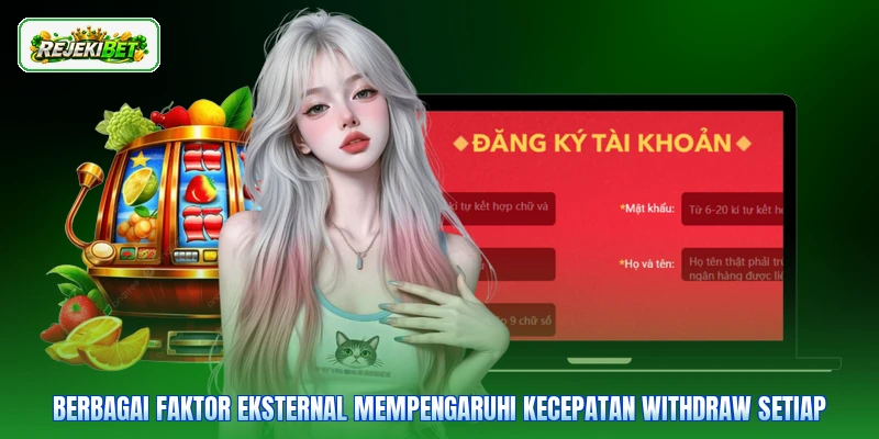Berbagai faktor eksternal mempengaruhi kecepatan withdraw setiap