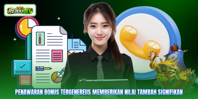 Penawaran bonus tergenereus memberikan nilai tambah signifikan