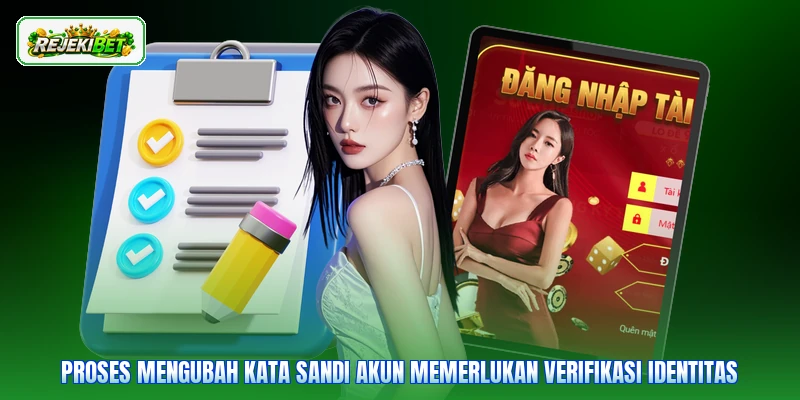 Proses mengubah kata sandi akun memerlukan verifikasi identitas